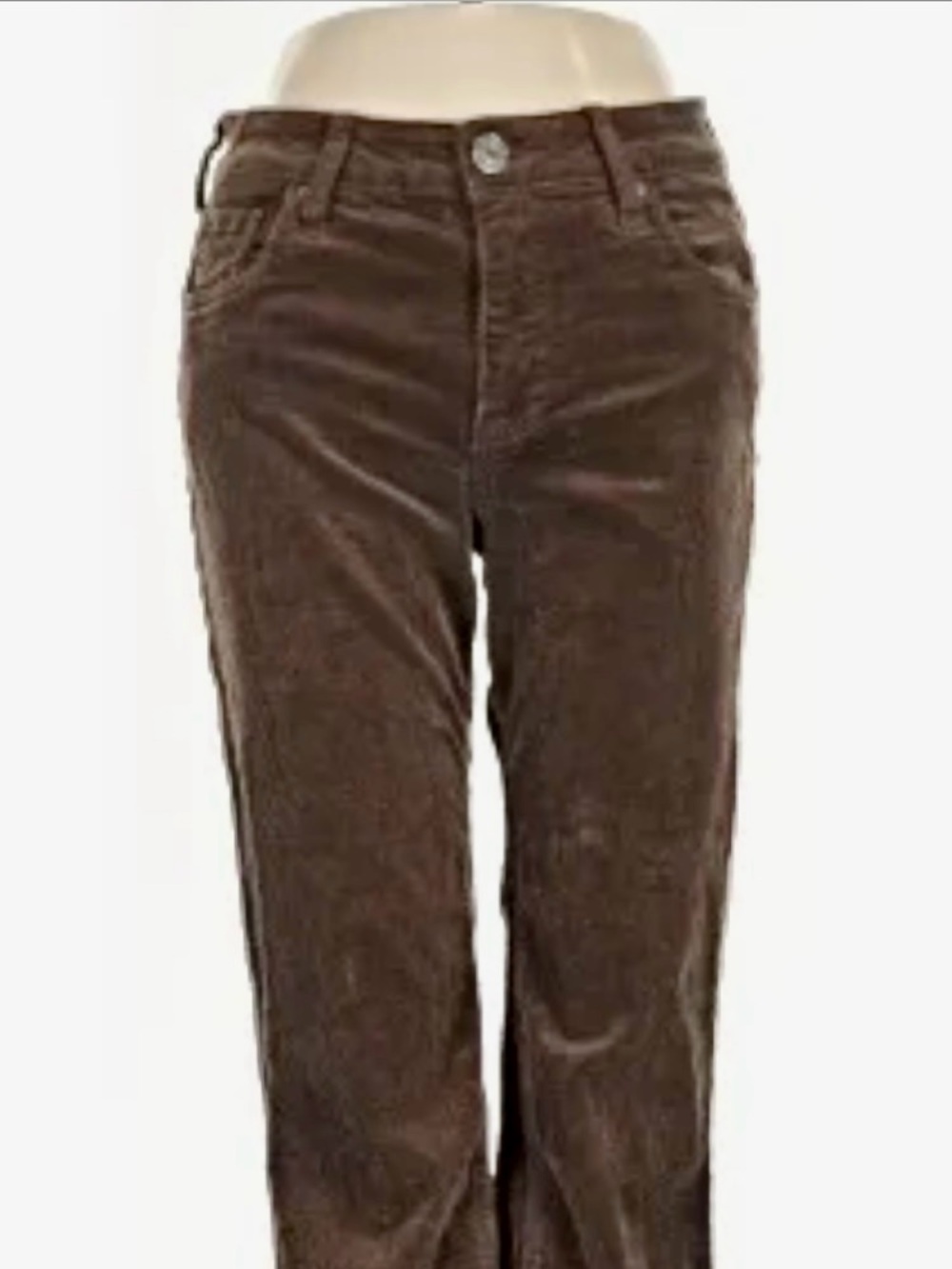 Kut from the Kloth Brown Corduroy Farrah Baby Bootcut Pants